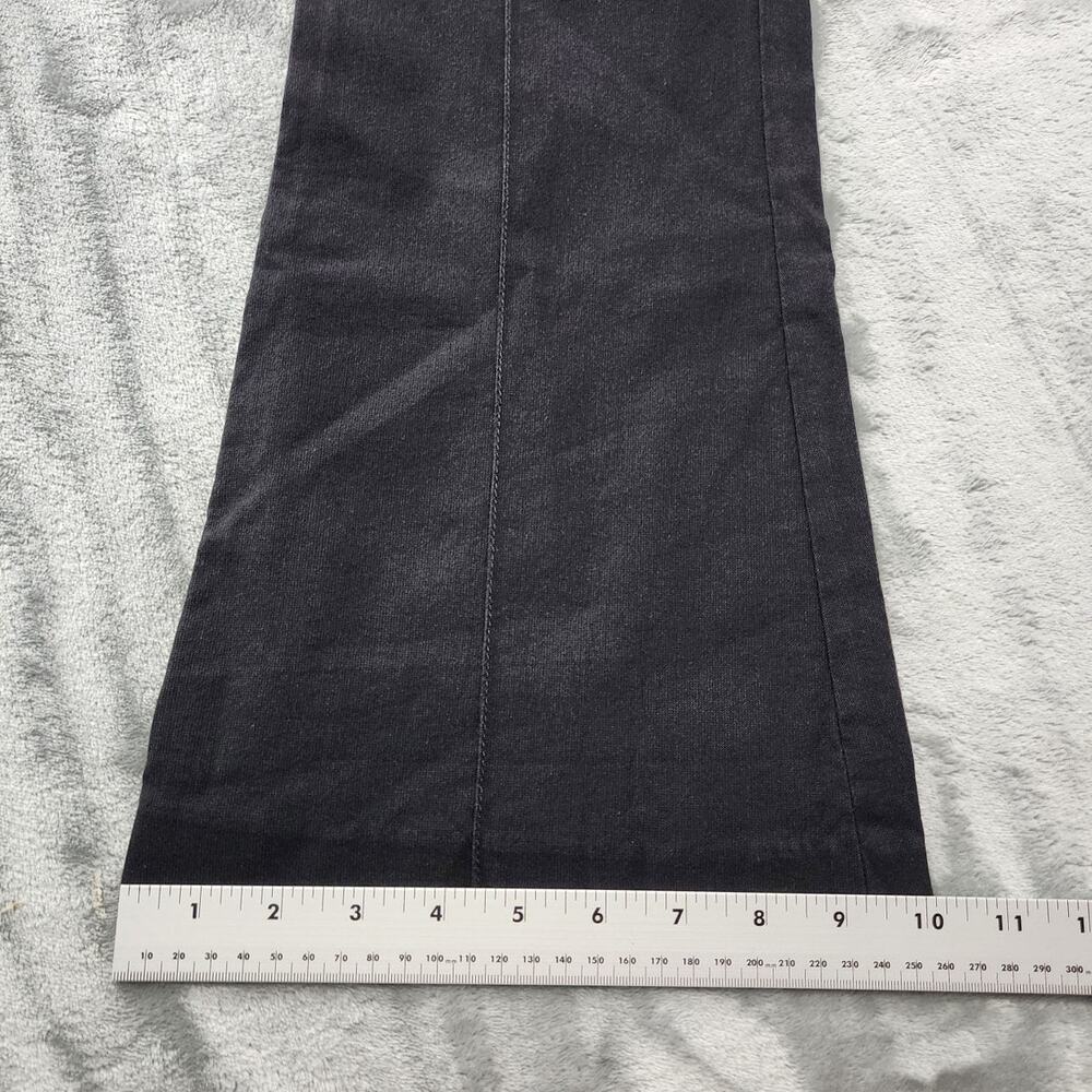 Isabel Marant Pants Women 34 US‎ 2 Black Lyre Front Seam Kick Flare Crop Stretch - Picture 9 of 10